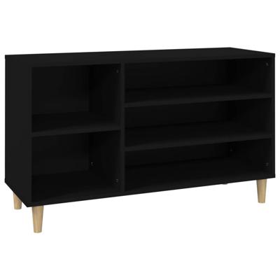 VidaXL Schoenenkast 102x36x60 cm bewerkt hout zwart