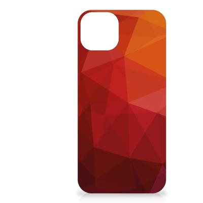 Shockproof Case voor Apple iPhone 14 Plus Polygon Red Shockproof Case voor Apple iPhone 14 Plus Polygon Red