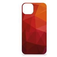 Shockproof Case voor Apple iPhone 14 Plus Polygon Red - thumbnail
