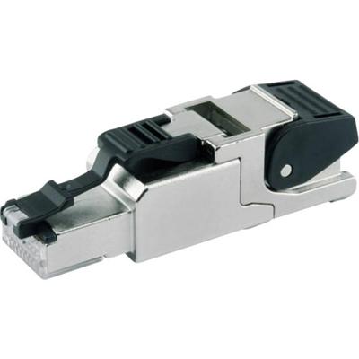 Telegärtner 100023041 RJ45-stekker CAT 6A afgeschermd 100023041 Stekker, recht Aantal polen (sensoren) 8P8C Metaal 1 stuk(s)