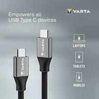 Varta USB-kabel USB-C stekker 2.00 m Meerdere kleuren 57936101111 - thumbnail