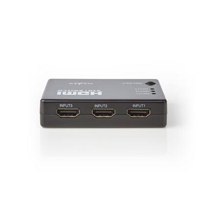 HDMI-schakelaar | 3 poorten | 3x HDMI-ingang | 1x HDMI-uitgang | 1080p | ABS | antraciet | doos
