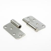 AXA kogelstiftpaumelle - 89x89mm - draairichting 1 - afgerond - RVS - 1203-35-81/E - thumbnail