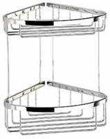 Geesa Basket doucherek hoekmontage 27,6x29,5cm chroom - thumbnail