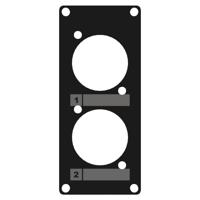 Caymon CASY105/B 2x D-size plaatje 1 space - thumbnail