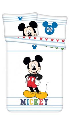 Disney dekbedovertrek Mickey Mouse Smile 100 x 135 cm wit Disney dekbedovertrek Mickey Mouse Smile 100 x 135 cm wit