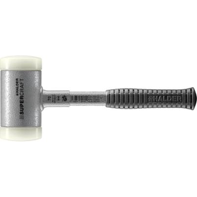 Halder Kunststofhamer | lengte 335 mm hoofd-d. 70 mm | stalen buis terugslagvrij | hard nylon wit | 1 stuk - 3377.070 3377.070