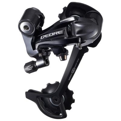 Achterderailleur 2 x 10/11-speed Shimano Deore M4120 SGS - directe montage - zwart