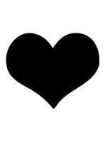 Securit FB-HEART schoolbord/toebehoren Zwart Melamine, Kunststof, Klittenband - thumbnail