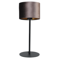 Masterlight Zwarte tafellampVenus met bruine lampenkap - 4470-05-15-30 - thumbnail