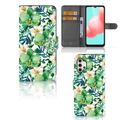 Samsung Galaxy A32 5G Hoesje Orchidee Groen Samsung Galaxy A32 5G Hoesje Orchidee Groen