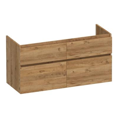 Brauer Delight - Onderkast - 120 cm - met 4 Softclose Lades Greeploos en 2 Sifon Uitsparingen - Chateau