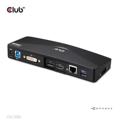 club3D CSV-3103D USB Adapter Zwart