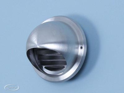 Bolrooster BWS Ventilatie Aansluitmaat Ø 160 mm Met Muggengaas RVS Boss & Wessing