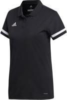 Adidas T19 Polo Dames Zwart - thumbnail
