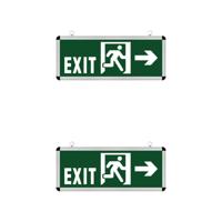 LED Noodverlichting Exit - 2 Pack - Rabonta Links/Rechts - Hangend - 3W - thumbnail