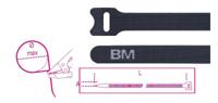 Beta Bmnv2312-Klittenband Kabelbinders, Zwart - BMNV2312 - thumbnail