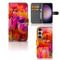 Hoesje Samsung Galaxy S24 Plus Tulips | Portemonnee hoesje - thumbnail