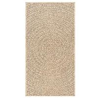 VidaXL Vloerkleed zizur binnen en buiten 60x110 cm jute look - thumbnail