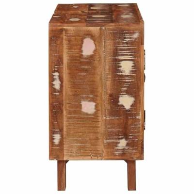 Badkamerkast met plank Massief gerecycled hout en Bewerkt hout