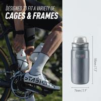 ELITE bidon "fly tex" bottle fly tex 550ml orange - thumbnail