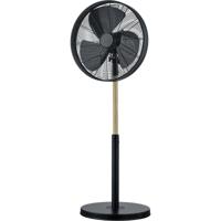 Statiefventilator Mat Zwart - Verstelbaar Aluminium Design - thumbnail