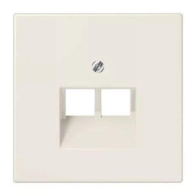 Jung LS969-2UA UAE-, IAE-, ISDN-contactdoos Afdekking LS 990, LS design, LS plus Crème-wit 1 stuk(s)