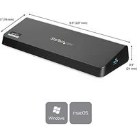 .com USB 3.0 docking station - 4K - HDMI  DisplayPort - met snelladen  Ethernet  audio - universeel laptop dock - Dockingstation - USB - thumbnail
