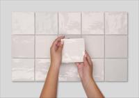 Wandtegel Marokkaans wit L&apos;Antic Colonial Nazari 11x11cm ifrane glans - thumbnail