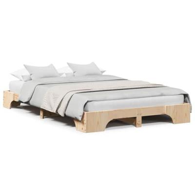 Bedframe Naturel 120 x 200 cm Massief grenenhout
