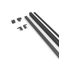 Sanivo Nova Wandprofiel XL 20 x 7 cm Mat Zwart - thumbnail