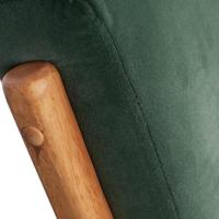 WOOOD Fauteuil 'Mark' Velvet, kleur Groen - thumbnail