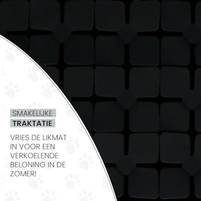 Eat Slow Live Longer Lick Mat Dimensions Flower Grey