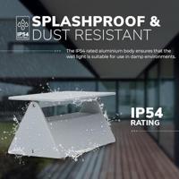 Toledo - LED Wandlamp - 6 Watt 280 Lumen - IP54 - 3000K - Kantelbare lichtbundel - Moderne Binnen en buitenlamp - Grijs - thumbnail