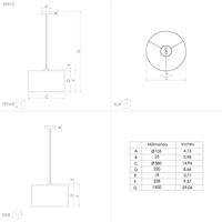 Stars of Light Chique hanglampCasuarita Ø 38cm - 39973 - thumbnail