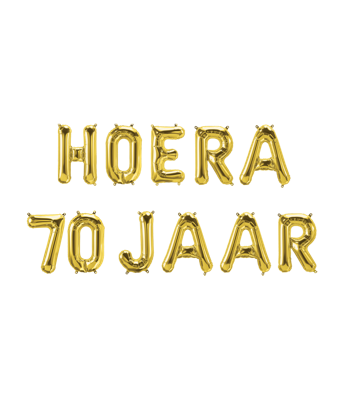 Folie ballon hoera 70 jaar