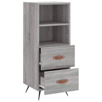 Dressoir 34,5x34x90 cm bewerkt hout grijs sonoma eikenkleurig - thumbnail