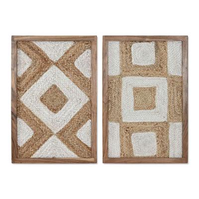 Schilderij Home ESPRIT Jute Acacia 40 x 3 x 60 cm Schilderij Home ESPRIT Jute Acacia 40 x 3 x 60 cm