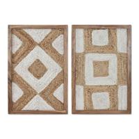 Schilderij Home ESPRIT Jute Acacia 40 x 3 x 60 cm - thumbnail
