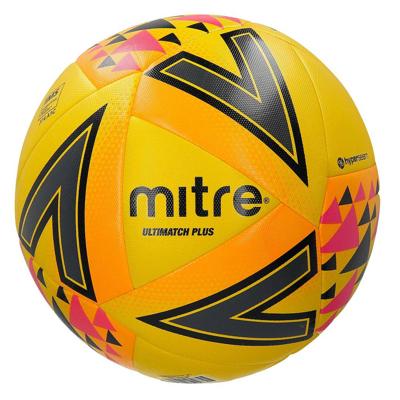 Mitre voetbal Ultimatch Plus polyurethaan geel/oranje/roze