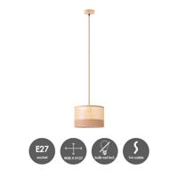 Home sweet home cane weave hanglamp linnen - thumbnail
