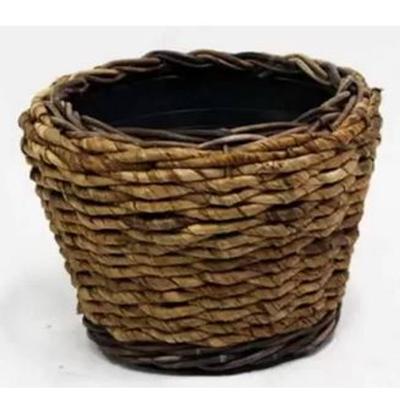 Rotan Drypot Abaca plantenmand 33x24cm Rotan Drypot Abaca plantenmand 33x24cm