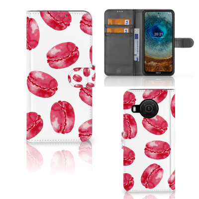 Nokia X10 | Nokia X20 | Book Cover | Pink Macarons