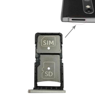 SIM-kaart lade + micro SD-kaart lade voor Motorola Droid Turbo 2/XT1585 (goud)