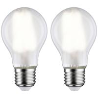 Paulmann 28924 LED-lamp Energielabel E (A - G) E27 Peer 7 W = 60 W Neutraalwit (Ø x h) 60 mm x 106 mm 2 stuk(s) - thumbnail