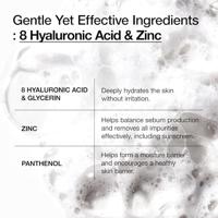 Anua 8 Hyaluronic Acid Hydrating Gentle Foaming Cleanser 150 ml Make-up verwijderaar en reiniger - thumbnail