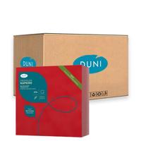 Duni - Bio Dunisoft Servetten Rood 40x40 cm - 6x 60 stuks - thumbnail
