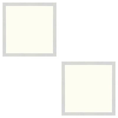LED Paneel Slim 2 Pack - 30x30 Natuurlijk Wit 4200K - 24W Inbouw Vierkant - Mat Wit - Flikkervrij