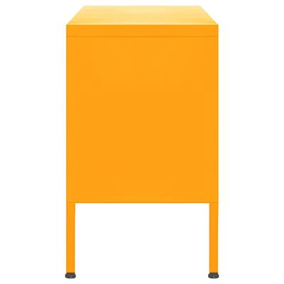 Tv-meubel 105x35x50 cm staal mosterdgeel