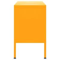 Tv-meubel 105x35x50 cm staal mosterdgeel - thumbnail